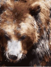 Картина по номерам Paintboy GX 27357 Большой медведь 40x50 см
