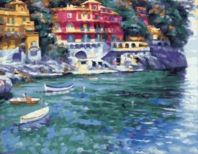Картина по номерам Paintboy GX 27597 Курортный пейзаж 40x50 см