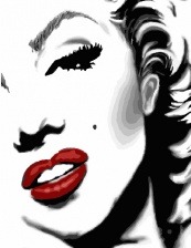 Картина по номерам Paintboy PK 30006 Улыбка Мэрилин 40x50 см