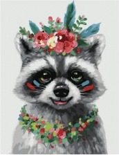 Картина по номерам Paintboy PK 72029 Весенний енот 40х50 см