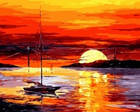 Картина по номерам Paintboy GX 9024 Закат 40x50 см