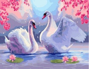 Картина по номерам Paintboy PK 22010 (GX 26882) Лебединая верность 40x50 см
