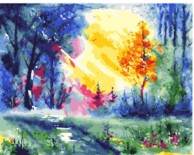 Картина по номерам Paintboy PK 30061 Солнце в листве 40x50 см