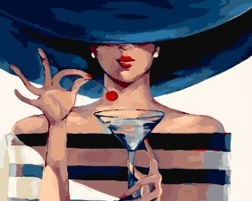 Картина по номерам Paintboy PK 6003 (GX 22272) Коктейльная вишня 40x50 см