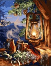 Картина по номерам Paintboy GX 32629 Холодным вечером 40х50 см