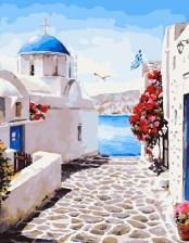 Картина по номерам Paintboy GX 27704 Полдень в Греции 40x50 см