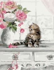 Картина по номерам Paintboy PK 19045 (GX 26989) Пушистое чудо 40x50 см