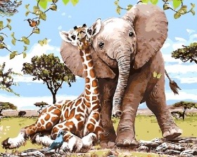 Картина по номерам Paintboy GX 8895 Саванна 40x50 см