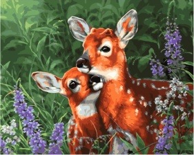 Картина по номерам Paintboy PK 45026 Оленята 40х50 см