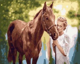 Картина по номерам Paintboy GX 32746 Любимая лошадь 40x50 см