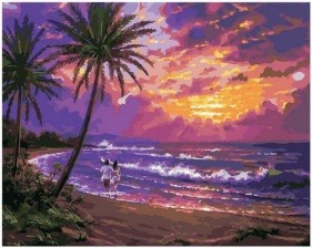 Картина по номерам Paintboy PK 68066 Теплый облачный закат 40х50 см