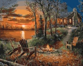 Картина по номерам Paintboy GX 31630 Костёр на закате 40x50 см