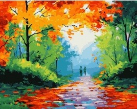 Картина по номерам Paintboy GX 28213 Осенний пейзаж 40x50 см