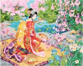 Картина по номерам Paintboy PK 59070 Японская красавица 40х50 см