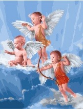 Картина по номерам Paintboy GX 28130 Наши ангелы 40x50 см