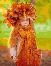 Картина по номерам Paintboy GX 31597 Осеннее дитя 40x50 см