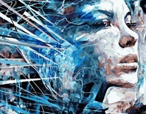 Картина по номерам Paintboy PK 26030 (GX 28466) Абстрактный портрет 2 (О Коннор) 40x50 см