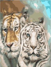Картина по номерам Paintboy GX 34530 Тигры 40x50 см