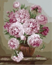 Картина по номерам Paintboy PK 59016 Букет на мраморном столике (Бузин Игорь) 40х50 см