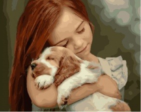 Картина по номерам Paintboy GX 28133 Милый друг 40x50 см