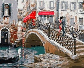Картина по номерам Paintboy GX 8363 Венецианский мостик 40x50 см