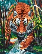 Картина по номерам Paintboy GX 30724 Охота тигра 40x50 см