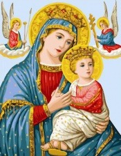 Картина по номерам Paintboy GX 32507 Икона Богородицы Неустанной Помощи 40x50 см