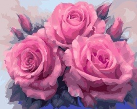 Картина по номерам Paintboy GX 7903 Нежные розы 40x50 см
