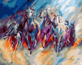 Картина по номерам Paintboy GX 32457 Табун 40x50 см