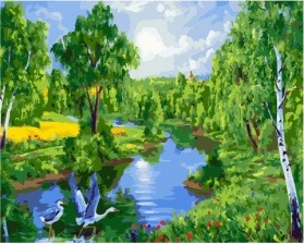 Картина по номерам Paintboy GX 34490 Летний полдень 40x50 см
