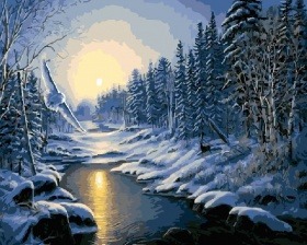 Картина по номерам Paintboy GX 5209 Снежные берега 40x50 см