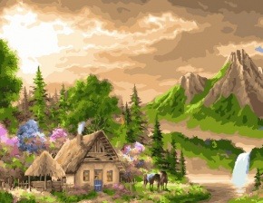 Картина по номерам Paintboy GX 24331 Тишина гор 40x50 см
