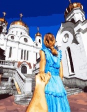 Картина по номерам Paintboy GX 30433 Следуй за мной. Храм 40x50 см