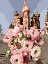 Картина по номерам Paintboy PK 33048 Букет на Красной площади 40x50 см