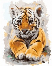 Картина по номерам Paintboy GX 24302 Бенгальский тигренок 40х50 см