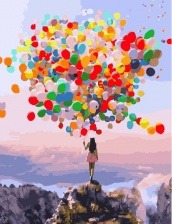 Картина по номерам Paintboy PK 16018 (GX 25742) Разноцветные шары 40x50 см