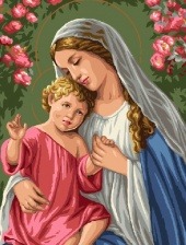 Картина по номерам Paintboy GX 6718 Богородица с младенцем 40x50 см