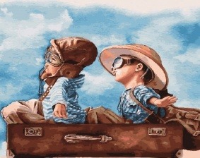 Картина по номерам Paintboy PK 18054 (GX 26680) Счастливое детство 40x50 см
