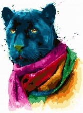 Картина по номерам Paintboy GX 26675 Мудрая пантера 40x50 см