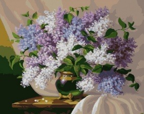Картина по номерам Paintboy GX 7097 (GX 9766) Душистая сирень 40х50 см