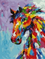 Картина по номерам Paintboy PK 33002 Абстрактная лошадь 40x50 см
