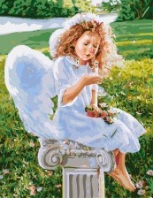Картина по номерам Paintboy GX 31186 Размышления ангела 40x50 см