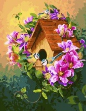 Картина по номерам Paintboy GX 30488 Скворечник 40x50 см