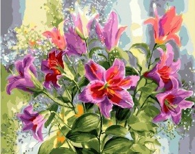 Картина по номерам Paintboy GX 27898 (GX 27486) Букет лилий 40x50 см