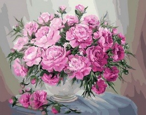 Картина по номерам Paintboy PK 33017 Букет в белой вазе 40x50 см