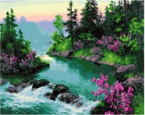 Картина по номерам Paintboy GX 29163 Извилистая речка 40x50 см