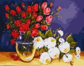 Картина по номерам Paintboy PK 33019 Красные и белые 40x50 см
