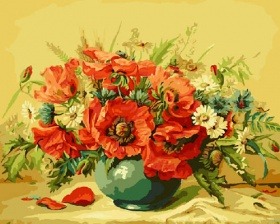 Картина по номерам Paintboy GX 7173 (8036) Маковое великолепие 40x50 см