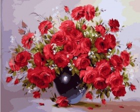 Картина по номерам Paintboy GX 28754 Аромат красных роз 40х50 см