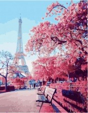 Картина по номерам Paintboy PK 41031 Весенняя красота Парижа 40x50 см